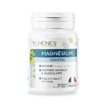 Magnésium végétal 3 Chênes - pot de 60 comprimés