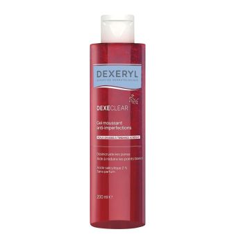 Dexeryl Dexeclear gel moussant anti-imperfections Pierre Fabre - flacon de 200ml