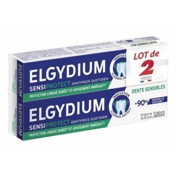 Sensiprotect Dentifrice dents sensibles Elgydium - lot de 2 tubes de 75ml