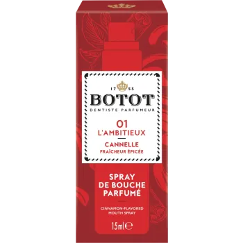 Spray de bouche parfumé Cannelle 01 l'Ambitieux Botot - spray de 15ml