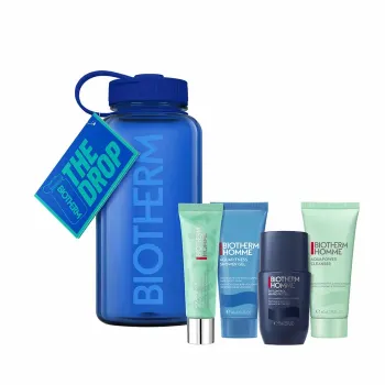 Drop Les Essentiels hydratation homme Biotherm - coffret de 4 produits + 1 gourde