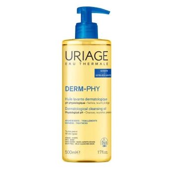 Derm-Phy Huile lavante dermatologique Uriage - flacon-pompe de 500ml