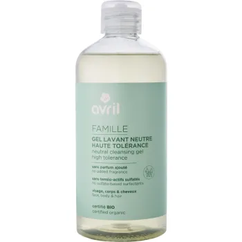 Gel lavant neutre bio haute tolérance famille Avril – 500 ml