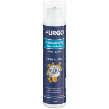Crème réparation intense mains abîmées Urgo - flacon-pompe de 50ml