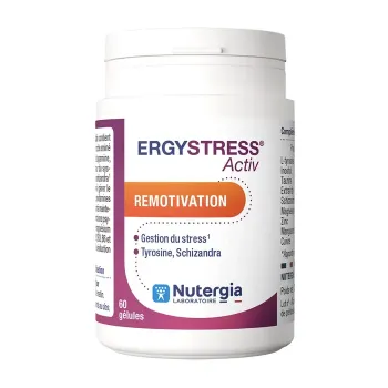 Ergystress Activ remotivation Nutergia - pot de 60 gélules