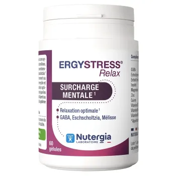 Ergystress Relax surcharge mentale Nutergia - pot de 60 gélules