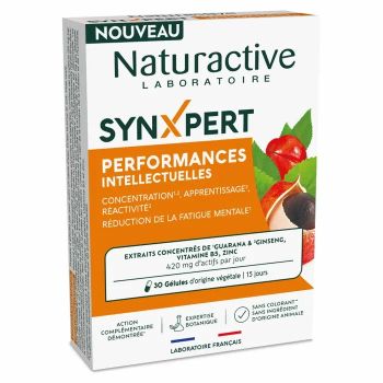 SynXpert performances intellectuelles Naturactive - 30 gélules