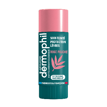 Stick lèvres soin teinté rose poudré Dermophil - stick de 4g