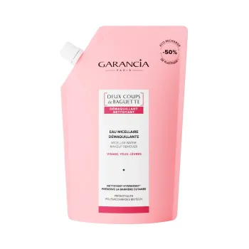 Deux Coups de Baguette eau micellaire démaquillante Garancia - éco-recharge de 400ml