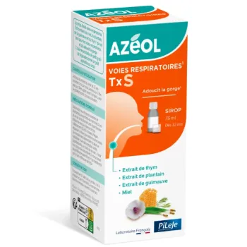 Azéol TxS sirop adoucit la gorge Pileje - flacon de 75 ml