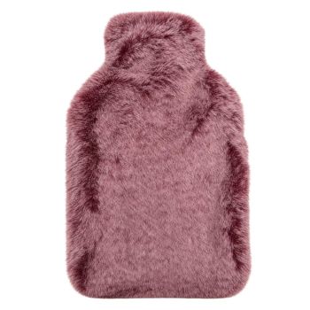 Bouillotte à eau et sa housse polaire framboise Calindoo - 2L