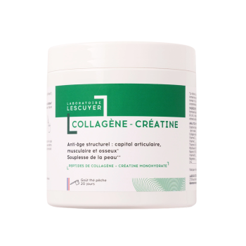 Collagène Créatine goût thé pêche Lescuyer - pot de 200g