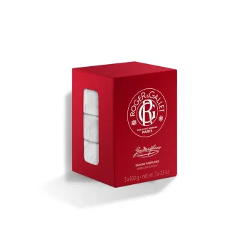 Savons parfum&eacute;s Jean-Marie Farina Roger & Gallet - boite de 3 savons de 100g