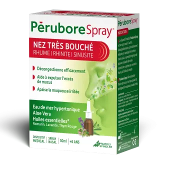 Pérubore spray nez très bouché - flacon de 30ml