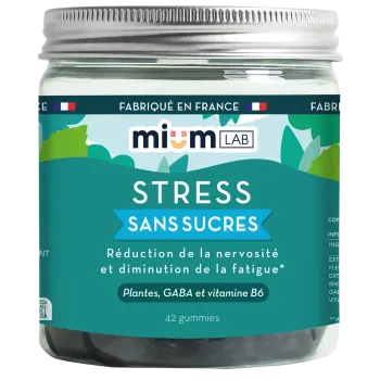 Stress gummies sans sucres Mium Lab - pot de 42 gummies