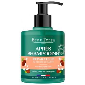 Apr&egrave;s-shampooing r&eacute;parateur Beauterra - flacon-pompe de 500ml
