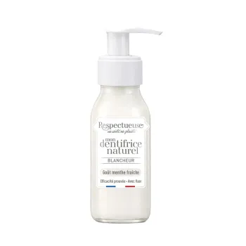 Mon dentifrice naturel blancheur Respectueuse - flacon-pompe de 80ml