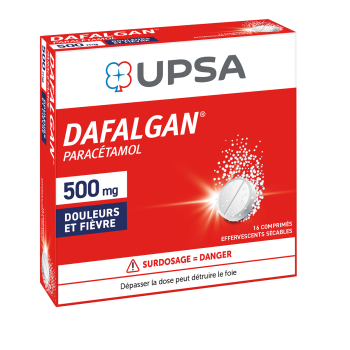 Dafalgan 500mg Upsa - 16 comprimés effervescents sécables