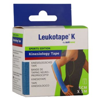 Leukotape K bande adh&eacute;sive &eacute;lastique BSN medical - bande de 5cm x 5m