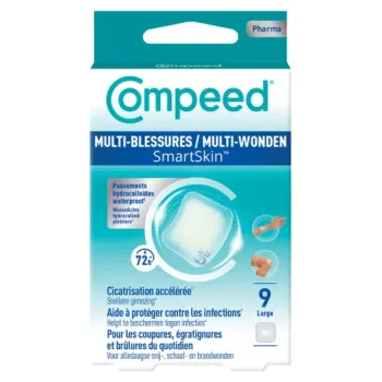 Smartskin pansement multi-blessures large Compeed - 9 pansements