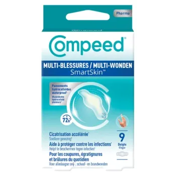 Smartskin pansement multi-blessures doigt Compeed - 9 pansements