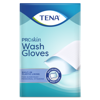 Gants de toilette jetables ProSkin Wash Gloves Tena - boîte de 175 gants