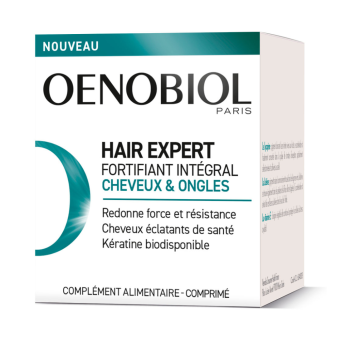 Hair Expert Fortifiant intégral cheveux et ongles Oenobiol - boite de 60 comprimés