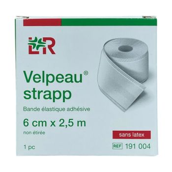 Velpeau strapp bande élastique adhésive Lohmann & Rauscher - bande de 6cmx2,5m