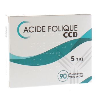 Acide Folique CCD 5 mg - boîte de 90 comprimés