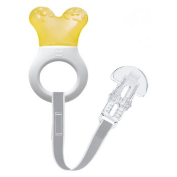 Anneau de dentition réfrigérant avec attache 2 mois et + MAM - un anneau de dentition