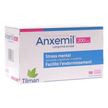Anxemil 200mg stress mental - boîte de 98 comprimés enrobés