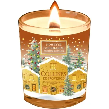 Bougie parfumée Noisette gourmande Collines de Provence - bougie de 75g