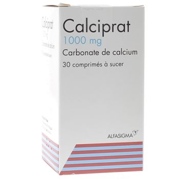 Calciprat 1000mg comprimé à sucer - boîte de 30 comprimés