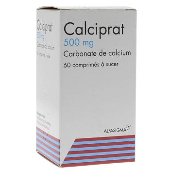 Calciprat 500mg comprimé à sucer - boîte de 60 comprimés