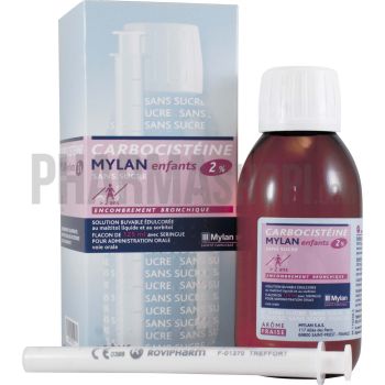 Carbocistéine Mylan 2% sirop enfants - flacon de 125 ml