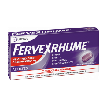 Fervex Rhume adulte Upsa - 16 comprimés pelliculés