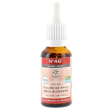 Fleurs de Bach N°46 Colère bio Lemon Pharma - flacon-pipette de 20ml