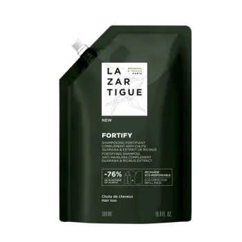 Fortify Shampooing fortifiant anti-chute Lazartigue - éco-recharge de 500ml