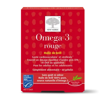 Omega 3 rouge New Nordic - boite de 60 gélules