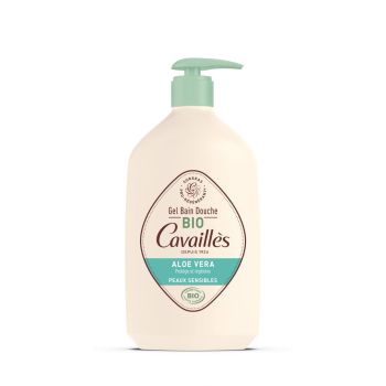 Gel bain douche Bio surgras nectar d'aloe Rog&eacute; Cavaill&egrave;s - flacon-pompe de 1L