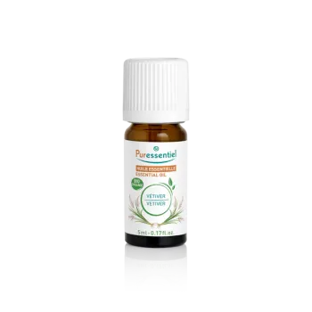 Huile essentielle bio vétiver Puressentiel - flacon de 5ml