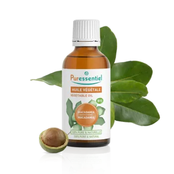 Huile végétale de Macadamia bio Puressentiel - flacon de 50 ml
