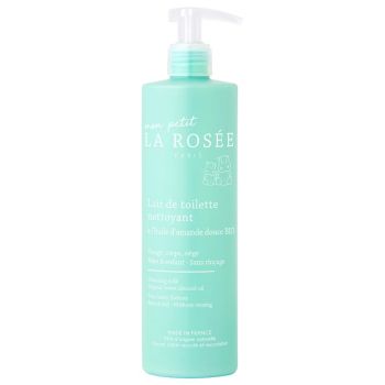 Lait de toilette nettoyant b&eacute;b&eacute; La Ros&eacute;e - flacon pompe de 400 ml