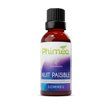 Synergie Nuit paisible aux huiles essentielles bio Phimea - flacon de 30ml