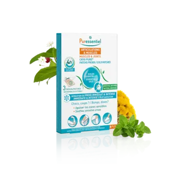 Patchs froids Cryo Pure articulations & muscles Puressentiel - boîte de 3 patchs