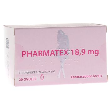 Pharmatex 18,9 mg - boîte de 20 ovules