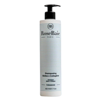 Shampoing Biotine x Collag&egrave;ne RoseBaie - flacon-pompe de 500ml