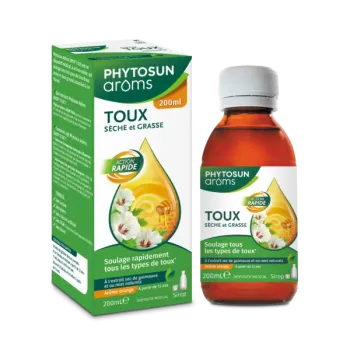 Sirop toux sèche et grasse Phytosun Aroms - flacon de 200ml