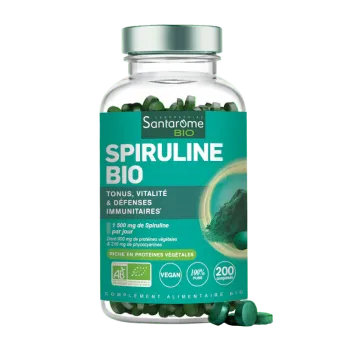 Spiruline bio Santarome - pot de 200 comprimés