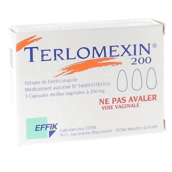 Terlomexin 200mg - boîte de 3 capsules vaginales